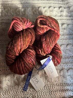 Malabrigo Rasta (2 skeins) Hand-Dyed Chunky Yarn in Oxido Red-Brown